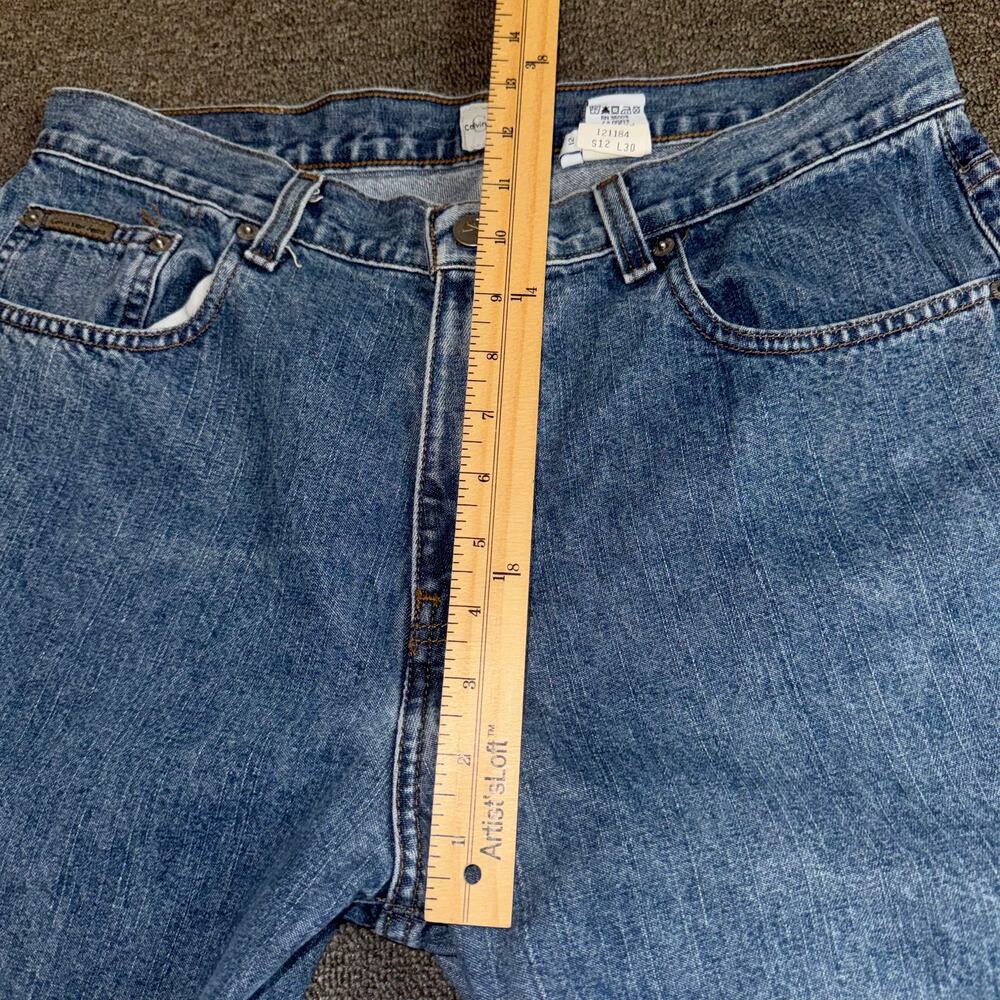 VTG 90s Calvin Klein Jeans Boot Cut Double Stone Medium Wash Women's Size 12 - Picture 10 of 10